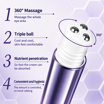 Anti-Aging Eye Cream Roller — Day & Night Hyaluronic Acid Treatment